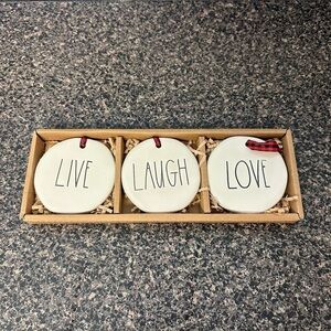 Rae Dunn Christmas Ceramic Ornaments NEW